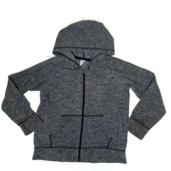 Old Navy Kids Gray Zip-Up Hoodie Sweatshirt large size 10-12 - Picture 1 of 4
